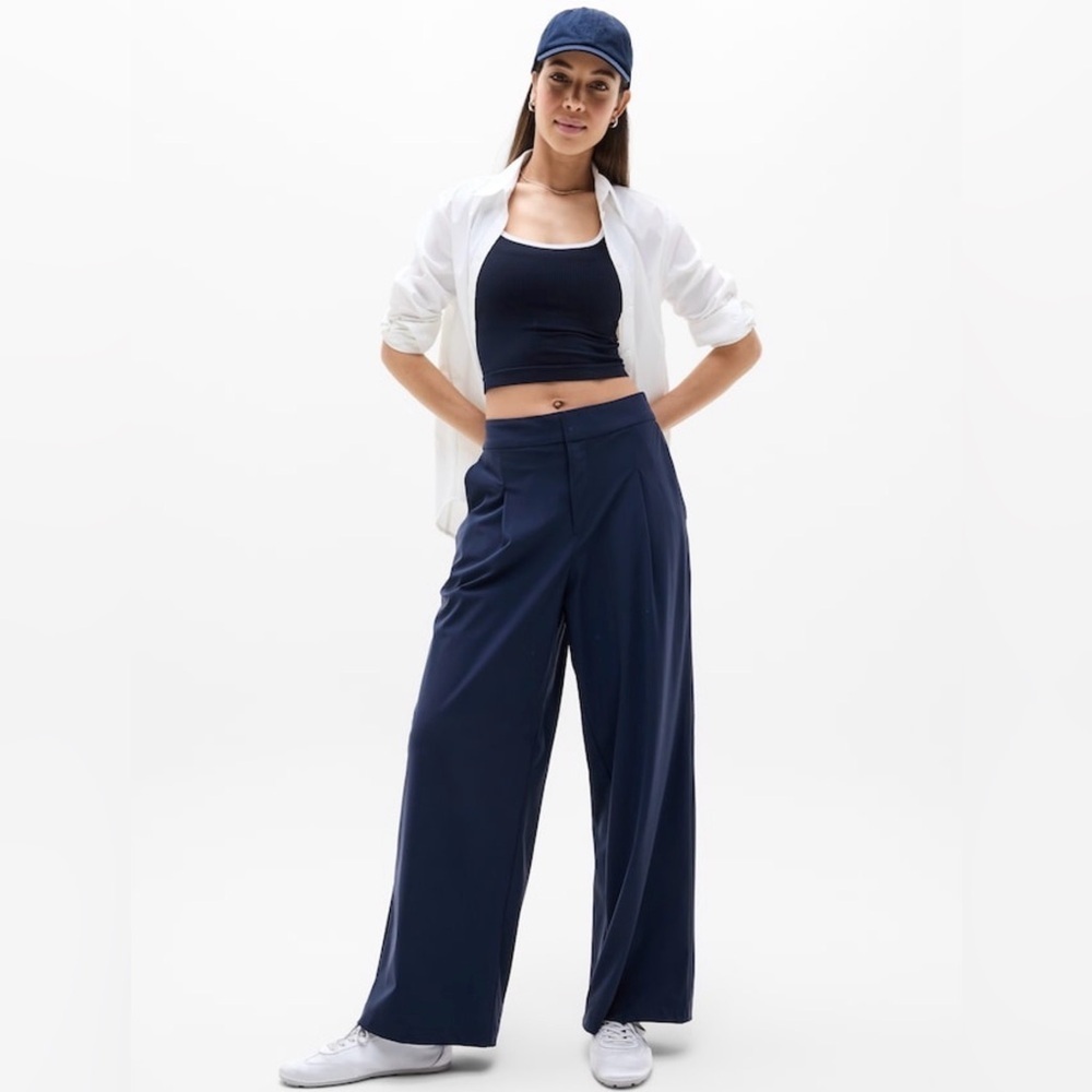 NWT Athleta Pinnacle Navy Trouser Size 12/T